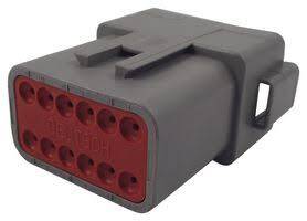 DT04-12-PA CONN HOUSING MALE 12POS DEUTSCH DT Series Gray - 1