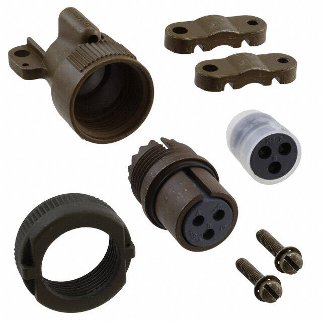 MS3106F14S-7S CONN PLUG FMALE 3P SOLDER CUP - 1