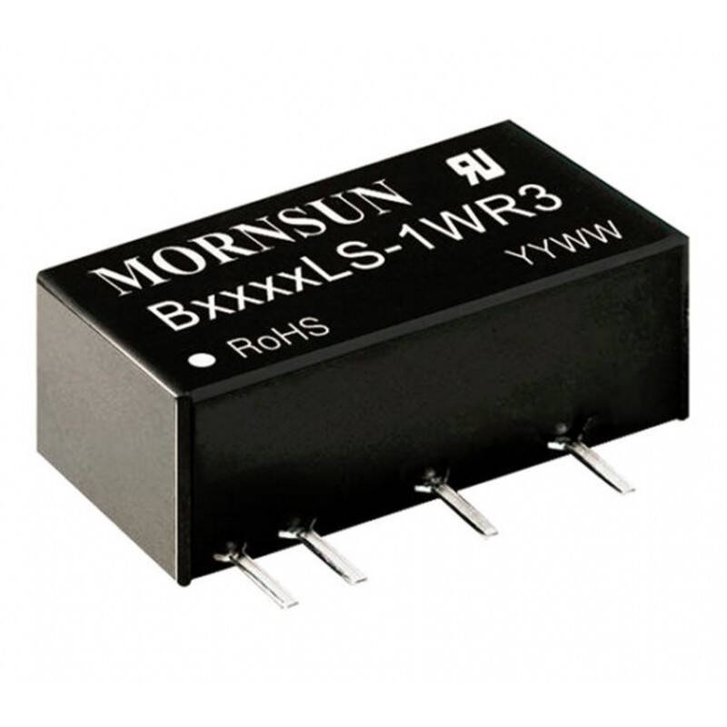 B0503LS-1WR3 DC DC CONVERTER 3.3V 1W 4.5-5.5V VIN SIP-4 Isolated - 1