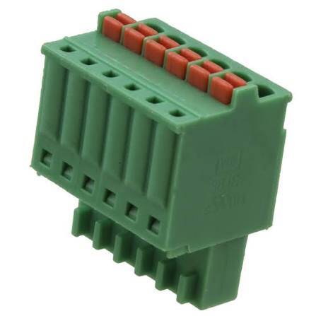 691381000006 TERM BLOCK PLUG 6POS STR 3.5MM Screw Lock - 1